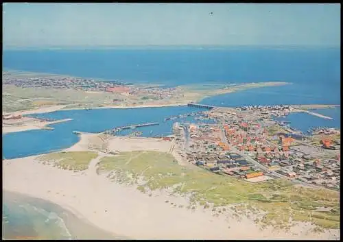 Postcard Hvide Sande Luftbild Luftaufnahme 1973