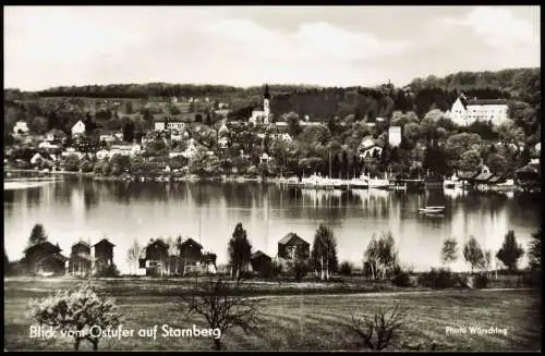 Ansichtskarte Starnberg Blick von Ostufer 1961