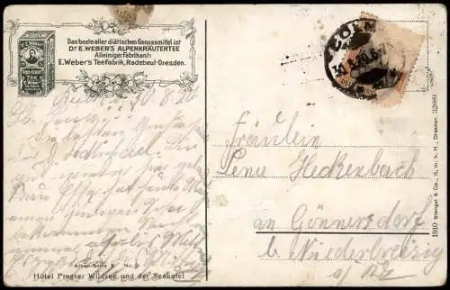 Niederdorf Südtirol Villabassa Pragser Wildsee Hotel  Kräutertee Dresden 1920