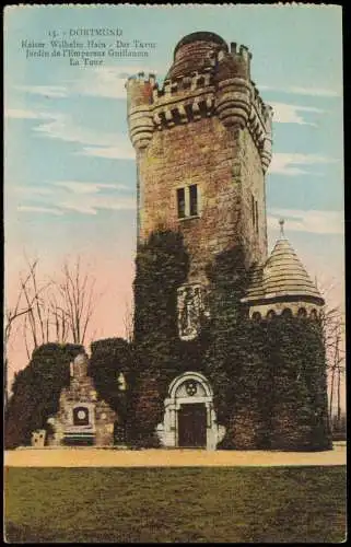 Ansichtskarte Dortmund Kaiser Wilhelm Hain - Der Turm 1926