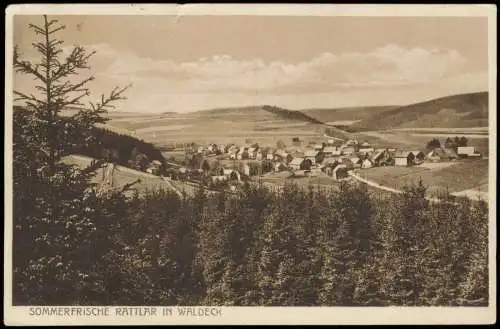 Rattlar-Willingen (Upland) Umland-Ansicht SOMMERFRISCHE RATTLAR IN WALDECK 1931