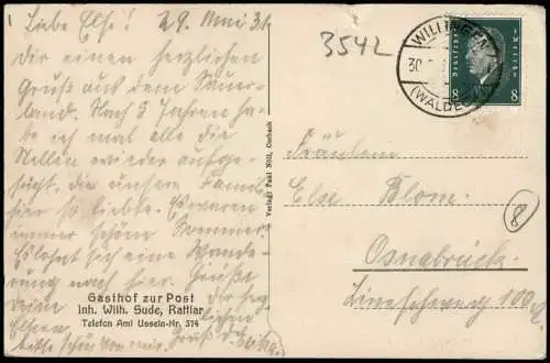 Rattlar-Willingen (Upland) Umland-Ansicht SOMMERFRISCHE RATTLAR IN WALDECK 1931