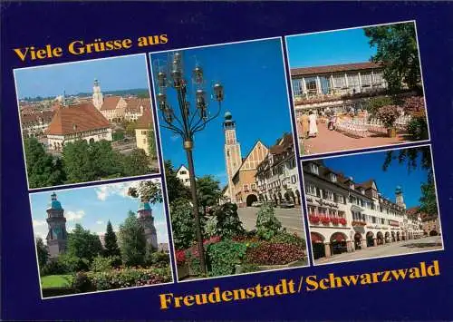 Ansichtskarte Freudenstadt Mehrbildkarte mit div. Ortsansichten 1980