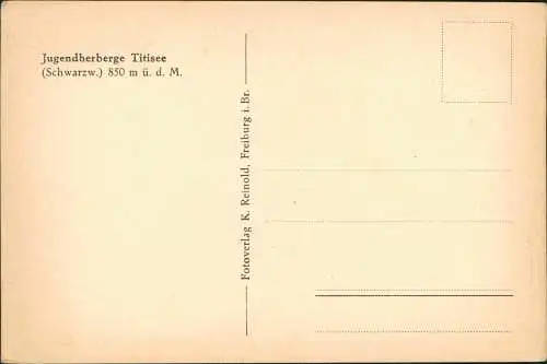 Titisee-Neustadt Umland-Ansicht Schwarzwald Jugendherberge Titisee 1950