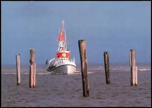 Ansichtskarte  Seenotkreuzer mit Tochterboot der 19 m-Klasse 1980