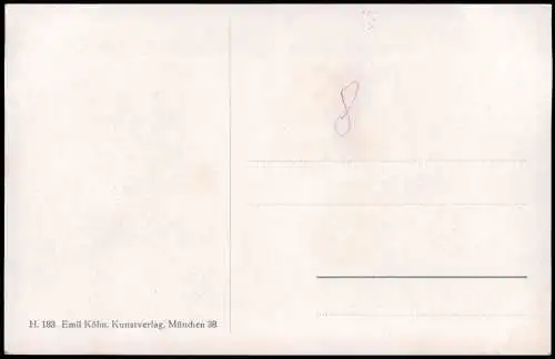 Ansichtskarte  Scherzkarte Bock sitzt auf Eiern Wanderer Also doch! 1928