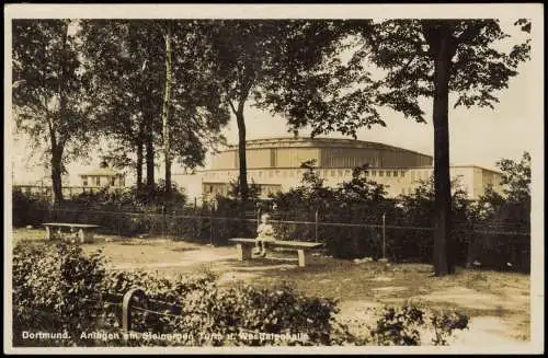 Ansichtskarte Dortmund Anlagen am Steinernen Turm und Westfalenhalle 1932