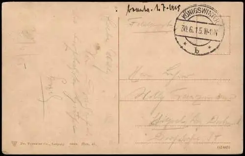 Assmannshausen am Rhein-Rüdesheim (Rhein) Rhein Panorama 1908 WK1 Feldpost