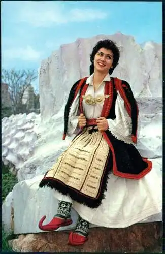 Postcard .Griechenland Typen Griechenland Frau in Tracht Greece 1972