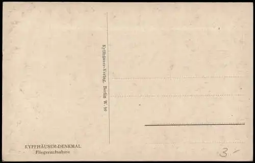Ansichtskarte Kelbra (Kyffhäuser) Fliegeraufnahme Kyffhäuser Denkmal 1923