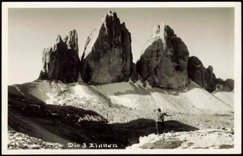 Cartolina Auronzo di Cadore Drei Zinnen Tre Cime di Lavaredo 1952