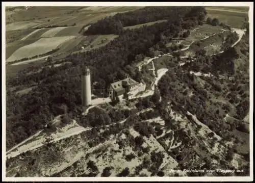 Ansichtskarte Jena Luftbild Fuchsturm 1940