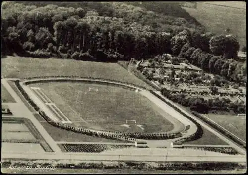 Postcard Apenrade Aabenraa Åbenrå Luftbild Stadion 1957  Danmark