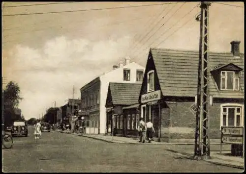 Postcard Gedser Gjedser Straßenpartie 1938