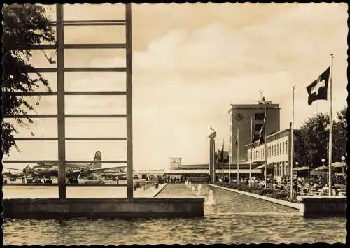 Ansichtskarte Flughafen-Frankfurt am Main Flughafen Terminal Flughafen 1953