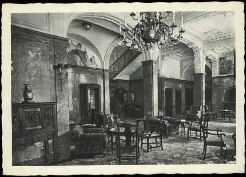 Ansichtskarte Frankfurt am Main Park-Hotel Kaiserhof Foyer 1939