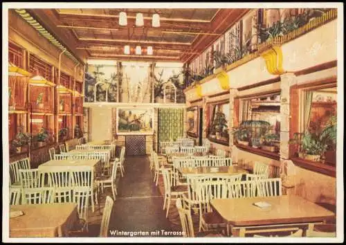 Frankfurt am Main Eis-Café Wi Pra Café Tierfreunde Wintergarten Neue Kräme 1932