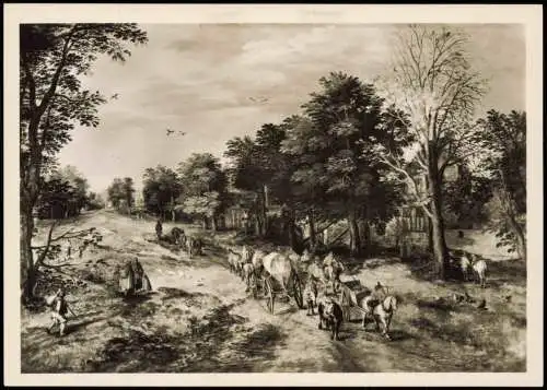 Künstlerkarte: Gemälde SCHLOSSMUSEUM GOTHA SCHLOSS FRIEDENSTEIN Bruegel 1963