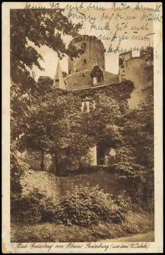 Bad Godesberg-Bonn Partie an der Godesburg (aus dem 12. Jahrh) 1920