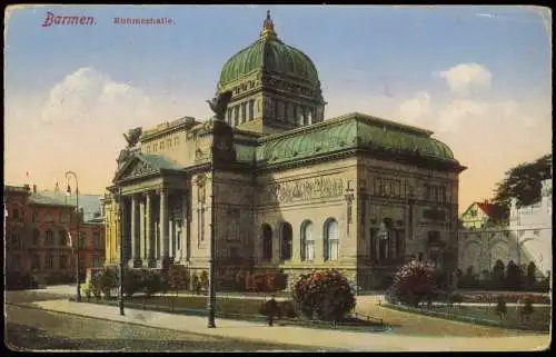Ansichtskarte Barmen-Wuppertal Strassen Partie an der Ruhmeshalle 1910