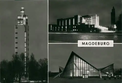 Werder-Magdeburg Ausstellungsgelände, Aussichtsturm, Stadthalle 1979