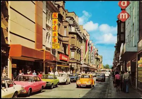 Ansichtskarte Höchst-Frankfurt am Main Königsteiner Straße, Geschäfte 1976