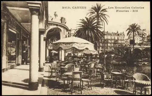 CPA Cannes Les Nouvelles Galeries Fleuries 1913