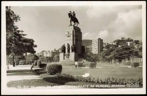 Postcard Rio de Janeiro Monumento General Deodoro - Fotokarte 1962