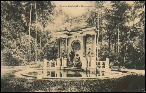 Postcard Brasilien Allgemein Bosque Municipal - Monomento 1913