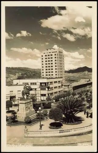 Postcard La Paz Straßenpartie Straßenbahn 1940