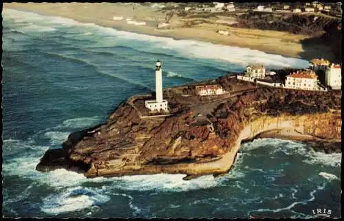 Biarritz Miarritze Luftbild au fond, la Plage de la Chambre d'Amour 1972