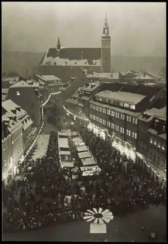 Ansichtskarte Schneeberg (Erzgebirge) Stadt Weihnachtszeit 1983