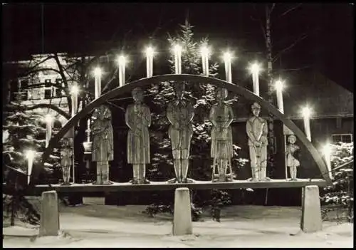 Neustädtel-Schneeberg (Erzgebirge) Schwibbogen zur Weihnachtszeit 1983