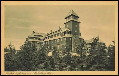 Ansichtskarte Oberwiesenthal Unterkunftshaus a. d. Fichtelberg 1920