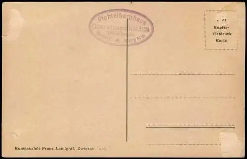 Ansichtskarte Oberwiesenthal Unterkunftshaus a. d. Fichtelberg 1920