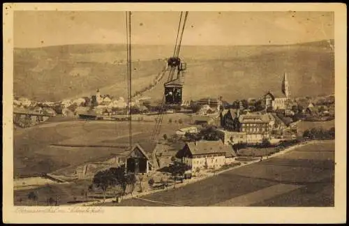 Ansichtskarte Oberwiesenthal Oberwiesenthal mit Schwebebahn 1920