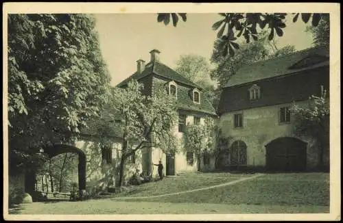 Weesenstein (Müglitz) Schloss Weesenstein Äußerer Schloßhof 1910