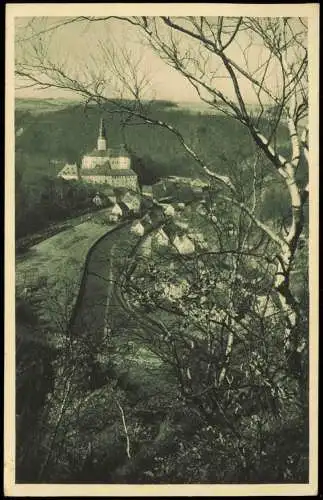 Weesenstein (Müglitz) Schloß und Dorf Weesenstein im Mügliztal 1910