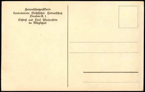 Weesenstein (Müglitz) Schloß und Dorf Weesenstein im Mügliztal 1910