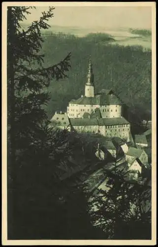 Weesenstein (Müglitz) Schloss Weesenstein von Osten her gesehen 1910