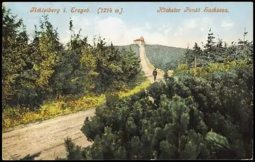 Oberwiesenthal Fichtelberg im Erzgeb. (1214 m) Höchster Punkt Sachsens 1908