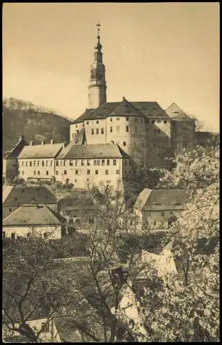 Ansichtskarte Weesenstein (Müglitz) Schloss Weesenstein im Frühling 1910