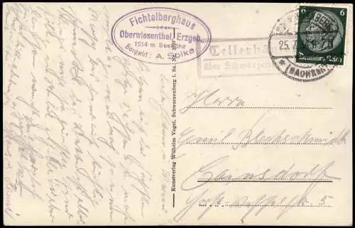 Oberwiesenthal Schwebebahn Oberwiesenthal-Fichtelberg (1214 m) 1934