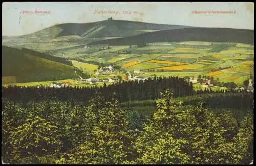 Ansichtskarte Oberwiesenthal Fernansicht Fichtelberg (Erzgebirge) 1910