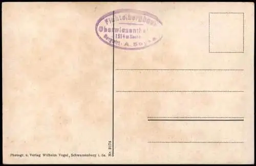 Ansichtskarte Oberwiesenthal Fernansicht Fichtelberg (Erzgebirge) 1910