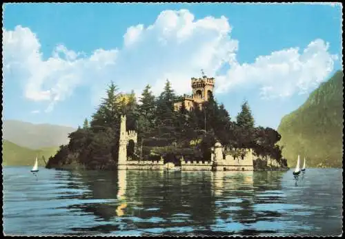 Cartolina _Lombardei Iseosee / Lago d’Iseo / Sebino Castello 1962