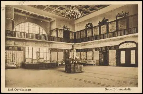 Ansichtskarte Bad Oeynhausen Innenansicht Brunnenhalle 1926