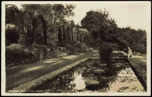Ansichtskarte Bielefeld Botanischer Garten 1933