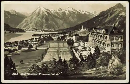 Ansichtskarte Bad Wiessee Fotokunst Kurhotel 1938