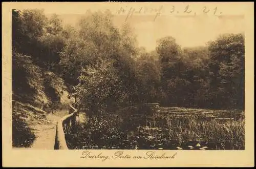 Ansichtskarte Duisburg Partie am Steinbruch 1921